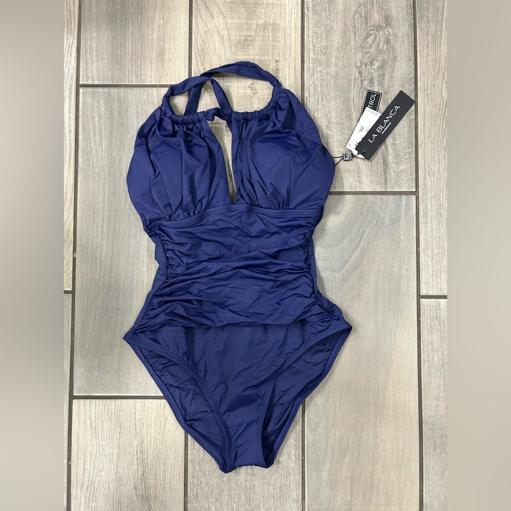 La Blanca NWT Island Goddess High Neck Keyhole One Piece Swimsuit 8 - Picture 6 of 9